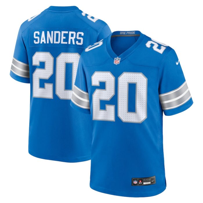 Barry Sanders Detroit Lions Retired Player Game Jersey - Blue