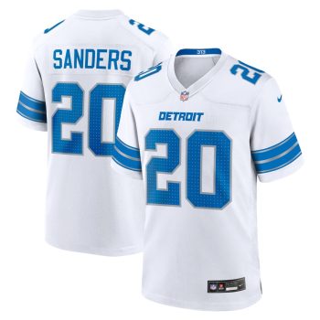 Barry Sanders Detroit Lions Retired Player Game Jersey - White