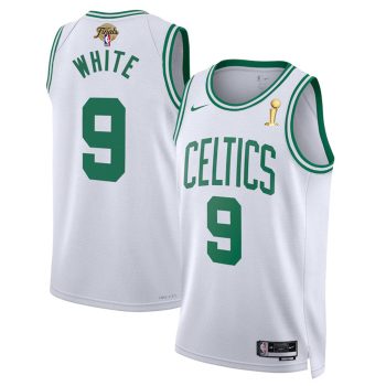 Boston Celtics #9 Derrick White White 2024 Finals Champions Association Edition Stitched Basketball Jersey