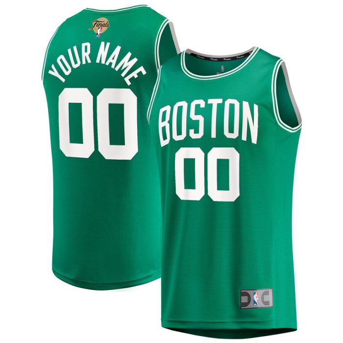Boston Celtics Youth 2024 NBA Finals Custom Fast Break Jersey - Kelly Green - Icon Edition