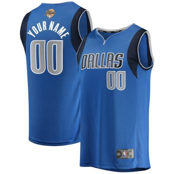 Dallas Mavericks 2024 NBA Finals Custom Fast Break Jersey - Blue - Icon Edition