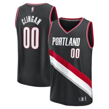 Donovan Clingan Portland Trail Blazers 2024 NBA Draft Fast Break Player Jersey - Icon Edition - Black