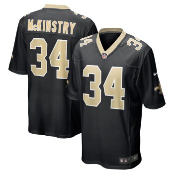 Ga'Quincy McKinstry New Orleans Saints 2024 NFL Draft Player Game Jersey - Black