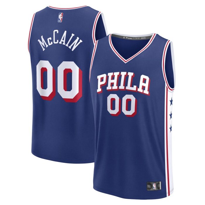 Jared McCain Philadelphia 76ers 2024 NBA Draft Fast Break Player Jersey - Icon Edition - Royal