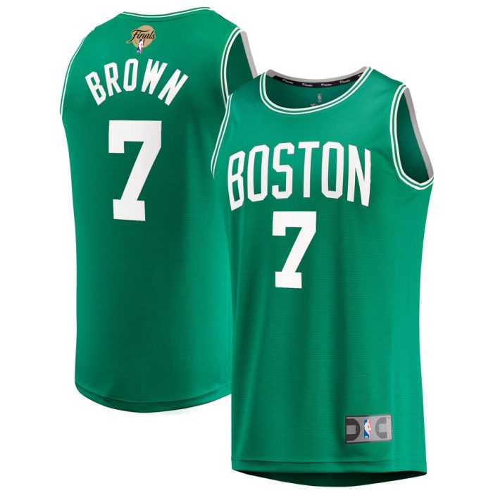 Jaylen Brown Boston Celtics Youth 2024 NBA Finals Fast Break Replica Player Jersey - Icon Edition - Kelly Green