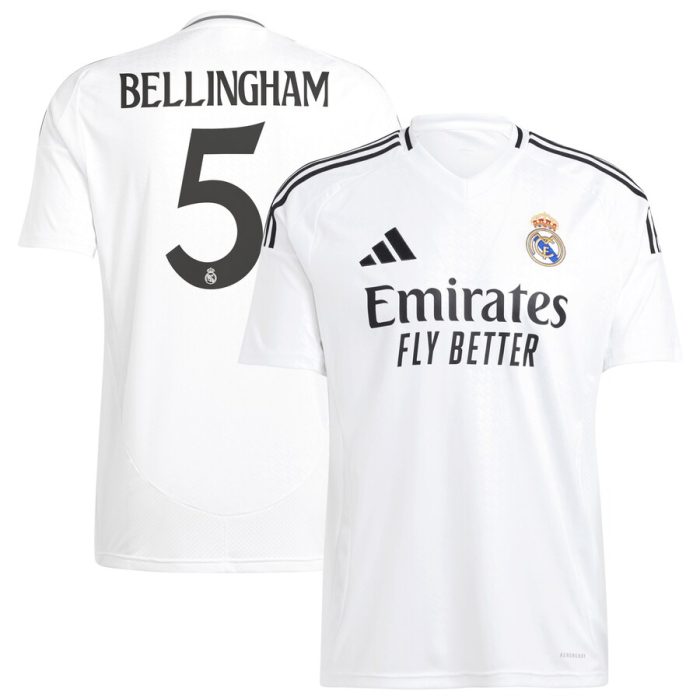 Jude Bellingham Real Madrid 2024/25 Home Replica Player Jersey - White