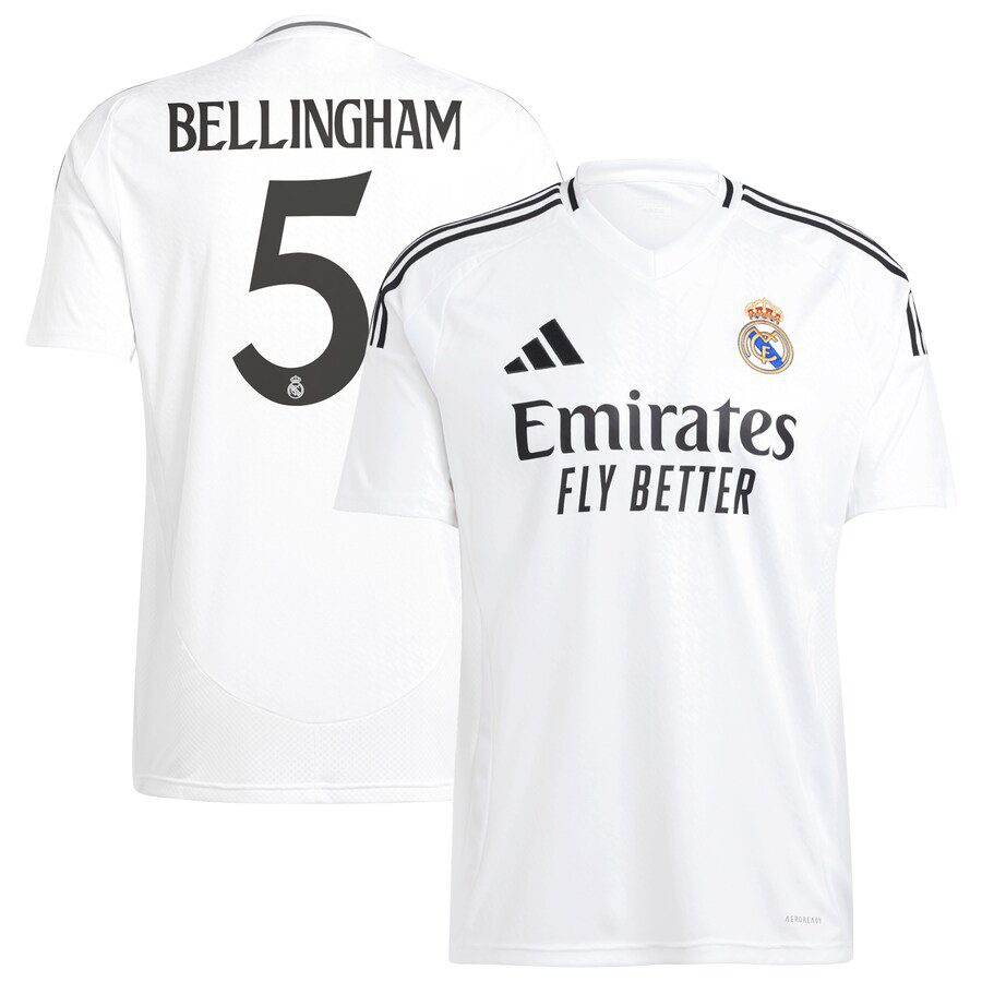 Jude Bellingham Real Madrid 2024/25 Home Replica Player Jersey White