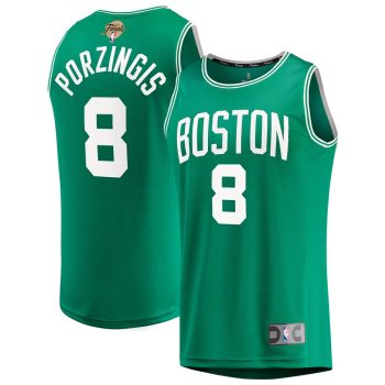 Kristaps Porzingis Boston Celtics 2024 NBA Finals Fast Break Replica Player Jersey - Icon Edition - Kelly Green