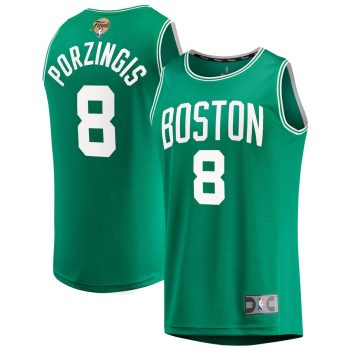 Kristaps Porzingis Boston Celtics Youth 2024 NBA Finals Fast Break Replica Player Jersey - Icon Edition - Kelly Green