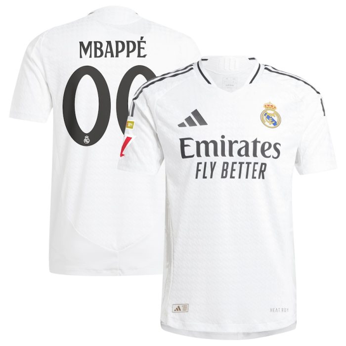 Kylian Mbappe Real Madrid 2024/25 Home Player Jersey - White