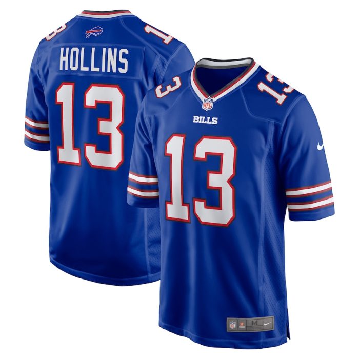 Mack Hollins Buffalo Bills  Game Jersey - Royal