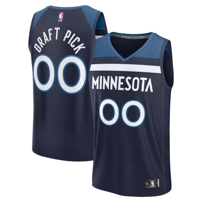 Minnesota Timberwolves Youth 2024 NBA Draft Fast Break Player Jersey - Icon Edition - Navy