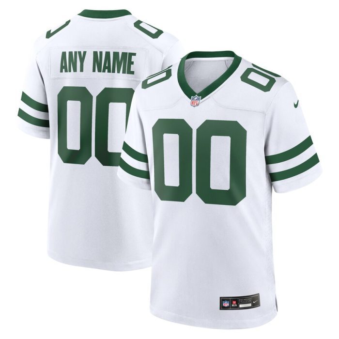 New York Jets Custom Game Jersey - Legacy White