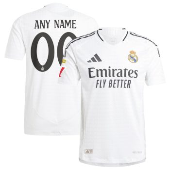 Real Madrid 2024/25 Home Authentic Custom Jersey - White