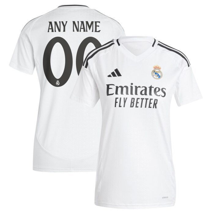 Real Madrid Women's 2024/25 Home Replica Custom Jersey - White