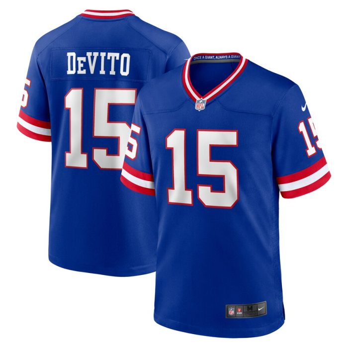 Tommy DeVito New York Giants Alternate Player Game Jersey - Royal