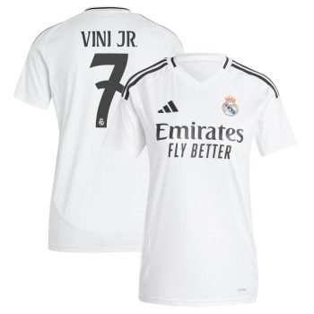 Vini Jr. Real Madrid Women's 2024/25 Home Replica Player Jersey - White