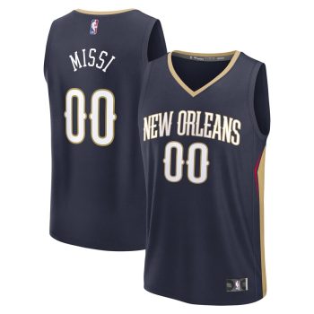 Yves Missi New Orleans Pelicans 2024 NBA Draft Fast Break Player Jersey - Icon Edition - Navy