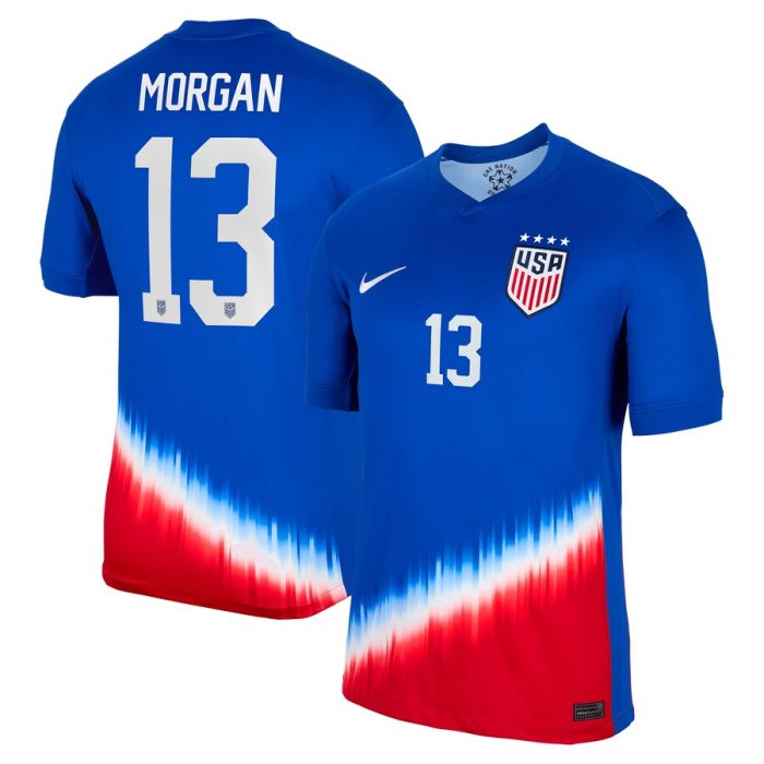 Alex Morgan USWNT 2024 Away Stadium Replica Player Jersey-Royal