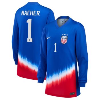 Alyssa Naeher USWNT Youth 2024 Away Replica Long Sleeve Player Jersey - Royal