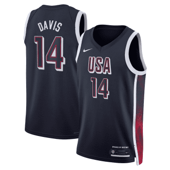 Anthony Davis Men's USA Basketball Unisex 2024 Swingman Player Jersey - Navy