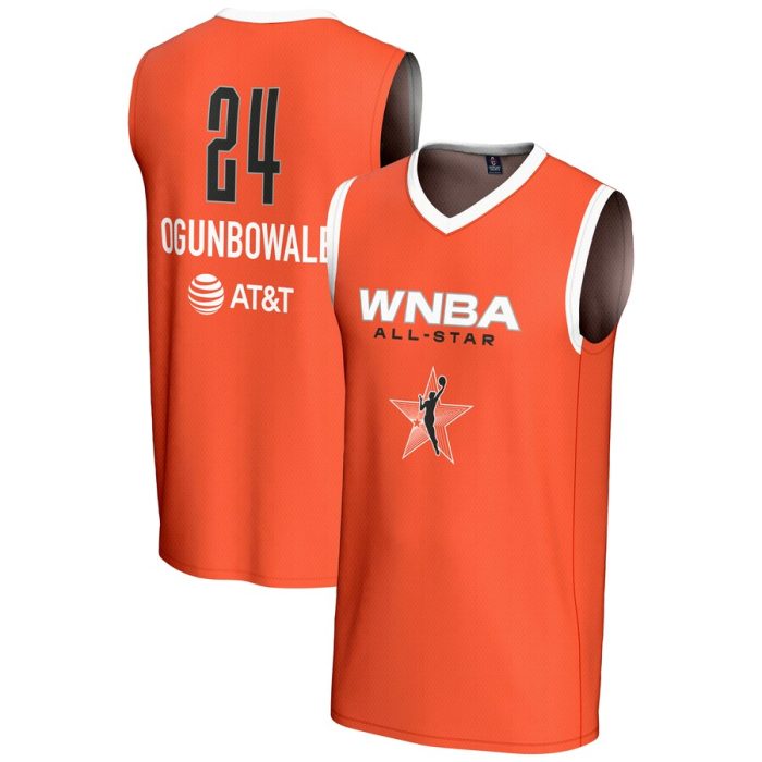 Arike Ogunbowale GameDay Greats Unisex 2024 WNBA All-Star Game Lightweight Replica Jersey - Orange