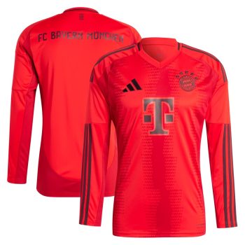 Bayern Munich 2024/25 Home Replica Long Sleeve Blank Jersey - Red