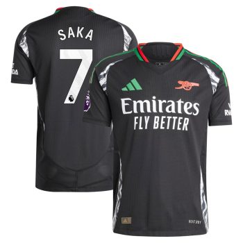 Bukayo Saka Arsenal 2024/25 Away Player Jersey - Black