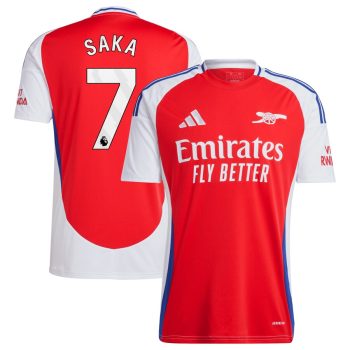 Bukayo Saka Arsenal 2024/25 Home Replica Player Jersey-Red