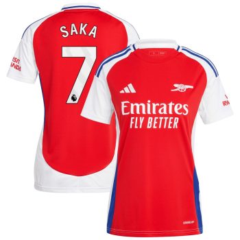 Bukayo Saka Arsenal Women 2024/25 Home Replica Player Jersey-Red