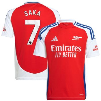 Bukayo Saka Arsenal Youth 2024/25 Home Replica Player Jersey-Red