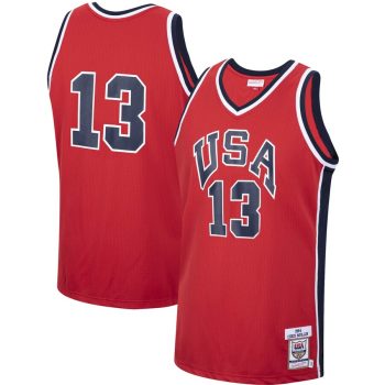 Chris Mullin USA Basketball Mitchell & Ness 1984 Jersey - Red