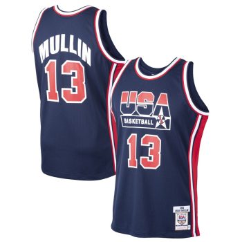 Chris Mullin USA Basketball Mitchell & Ness 1992 Dream Team Jersey - Navy