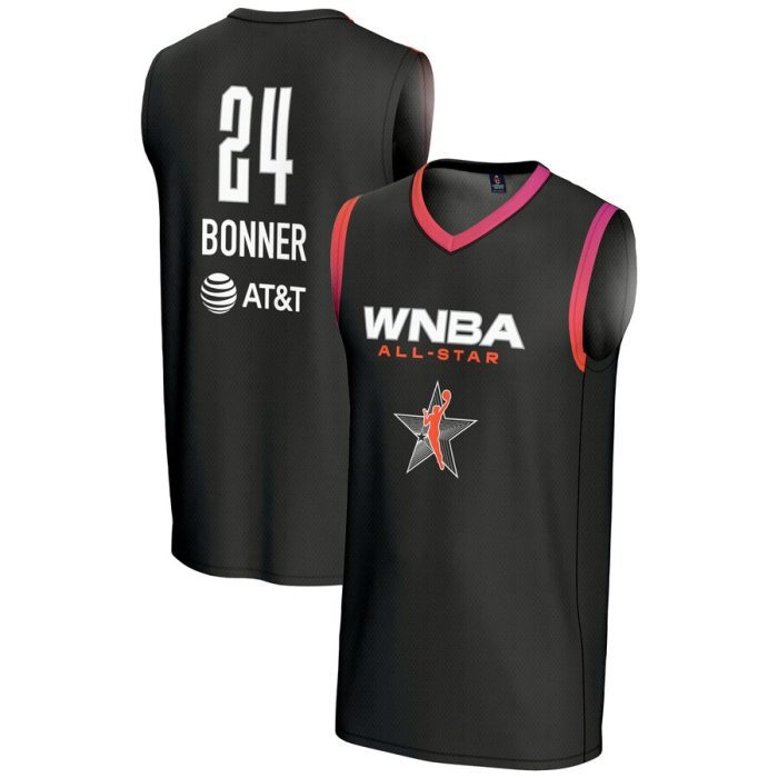 DeWanna Bonner GameDay Greats Unisex 2024 WNBA All-Star Game Lightweight Replica Jersey - Black