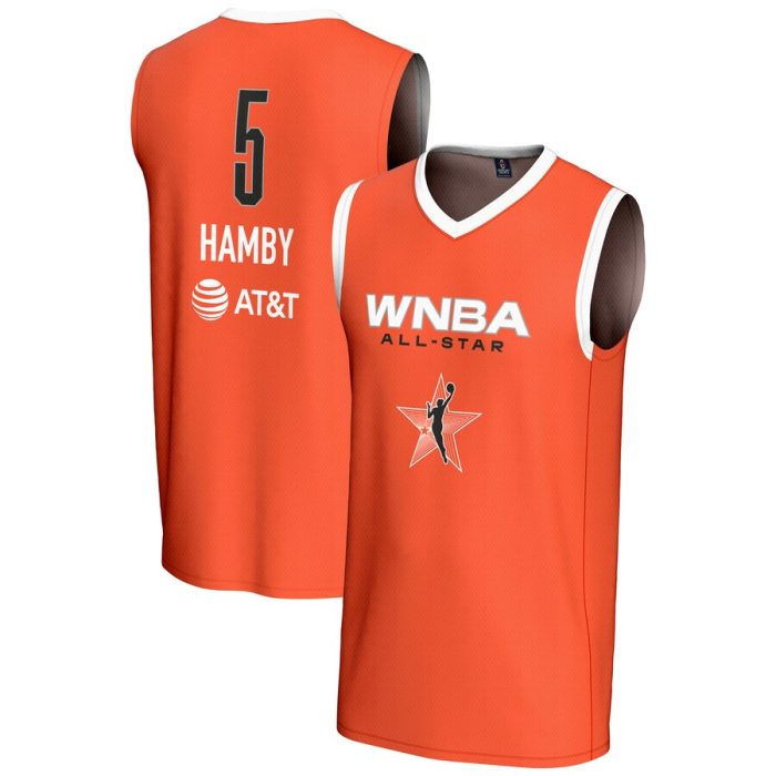 Dearica Hamby GameDay Greats Unisex 2024 WNBA All-Star Game Lightweight Replica Jersey - Orange