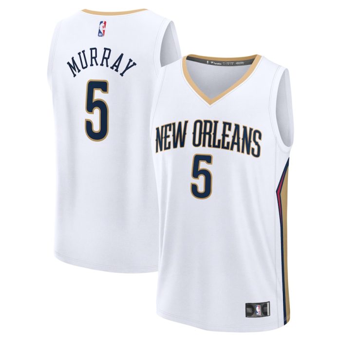 Dejounte Murray New Orleans Pelicans Fast Break Replica Player Jersey - Association Edition - White