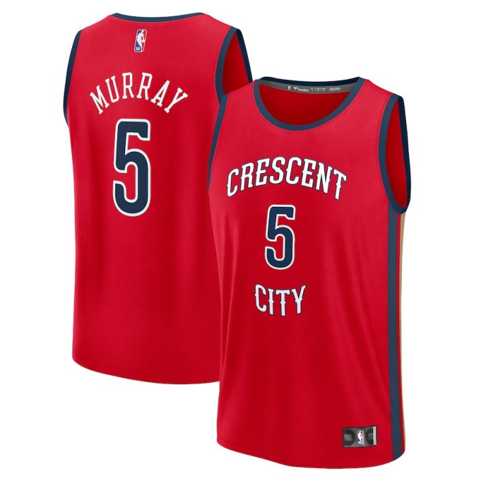 Dejounte Murray New Orleans Pelicans Fast Break Replica Player Jersey - Statement Edition - Red