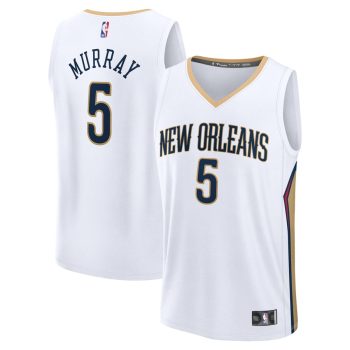 Dejounte Murray New Orleans Pelicans Youth Fast Break Replica Player Jersey - Association - White Edition