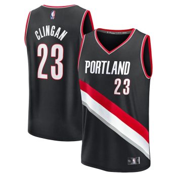 Donovan Clingan Portland Trail Blazers 2024 NBA Draft Fast Break Player Jersey - Icon Edition - Black