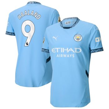 Erling Haaland Manchester City 2024/25 Home Player Jersey - Light Blue