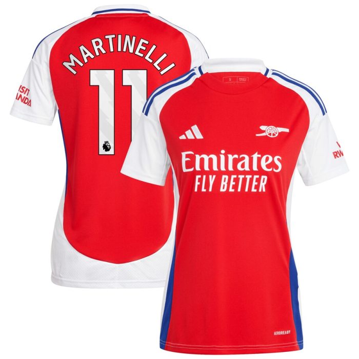 Gabriel Martinelli Arsenal Women 2024/25 Home Replica Player Jersey-Red