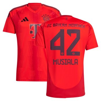 Jamal Musiala Bayern Munich 2024/25 Home Replica Player Jersey - Red