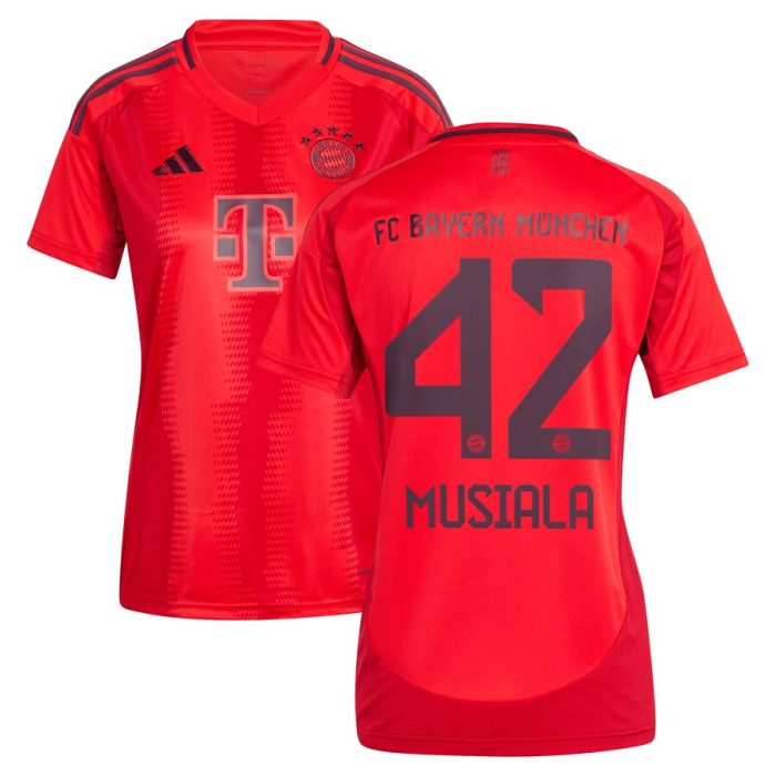 Jamal Musiala Bayern Munich Women 2024/25 Home Replica Player Jersey - Red