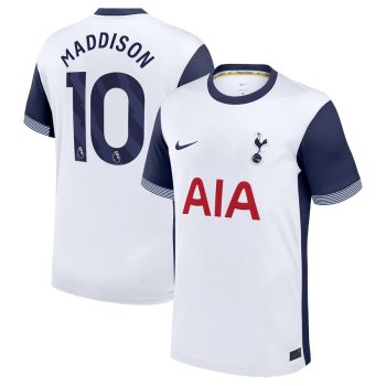 James Maddison Tottenham Hotspur 2024/25 Home Replica Player Jersey - White