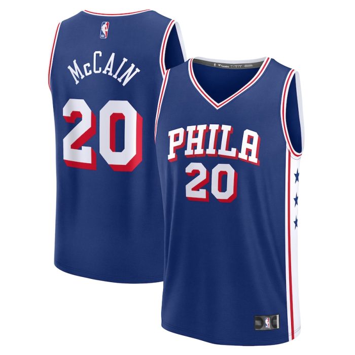 Jared McCain Philadelphia 76ers 2024 NBA Draft Fast Break Player Jersey - Icon Edition - Royal