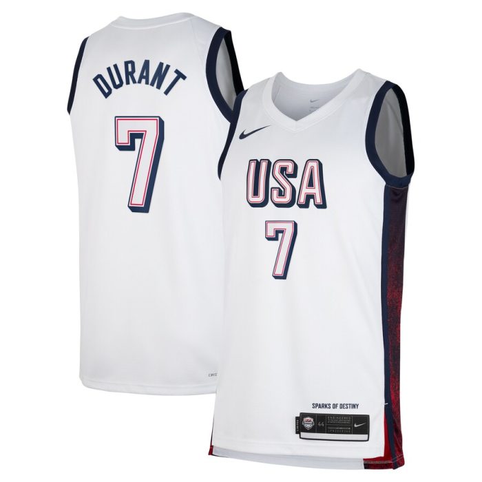 Kevin Durant Men's USA Basketball Unisex 2024 Swingman Player Jersey - White