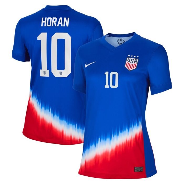 Lindsey Horan USWNT Women's 2024 Away Stadium Replica Player Jersey-Royal