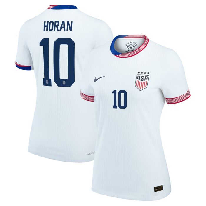 Lindsey Horan USWNT Women's 2024 Home Match Player Jersey-White