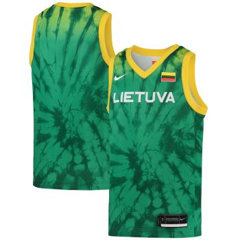 Lithuania Basketball Youth 2020 Summer Olympics Replica Team Jersey - Green