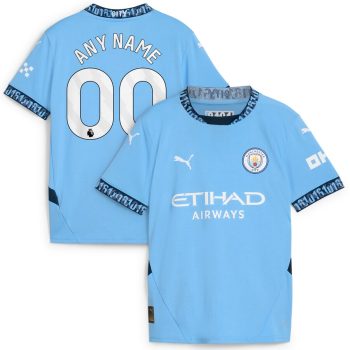 Manchester City Youth 2024/25 Home Replica Custom Jersey - Light Blue